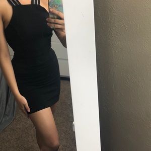 Tight open back dress